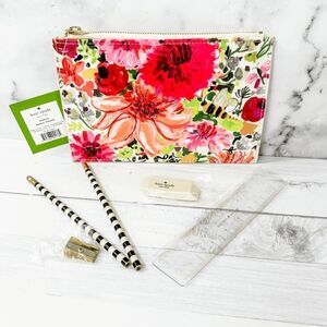 kate spade new york dahlia pencil pouch and bonus pack